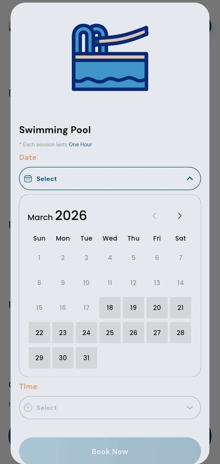 Azure Swimming Pool Booking